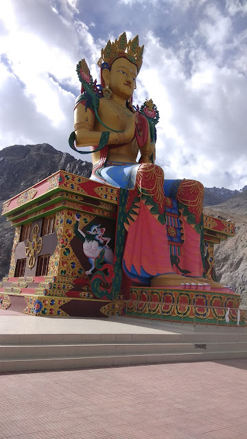Leh Ladakh Bike Trip, Diskit Monestry